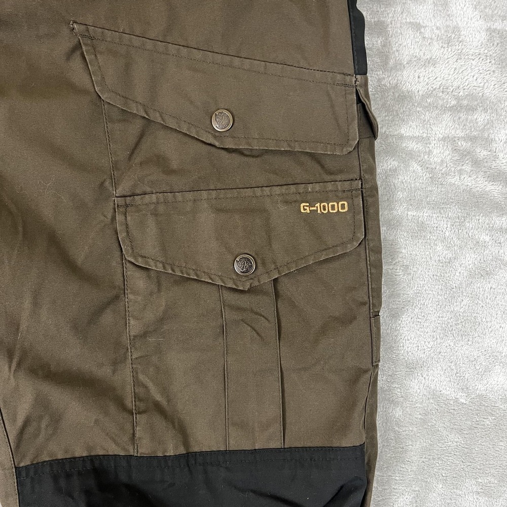 Fjallraven Vidda Pro Pants Mens 37 Long Brown Black G-1000 Hiking Cargo - Picture 8 of 16